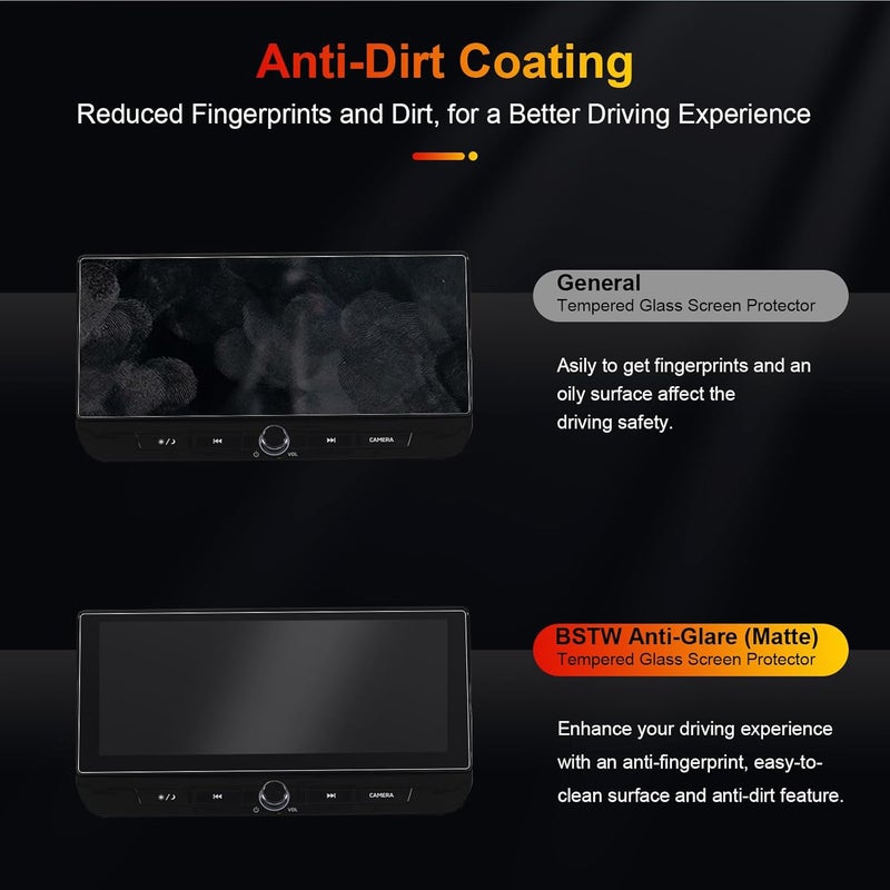 BSTW for 2025 Mitsubishi Outlander Screen Protector Anti Glare for 2025 2026 Outlander ES/SE/SEL/Trail Edition/Platinum Edition 12.3" Display Accessories Tempered Glass Film (Outlander 12.3-In Matte) - Image 3
